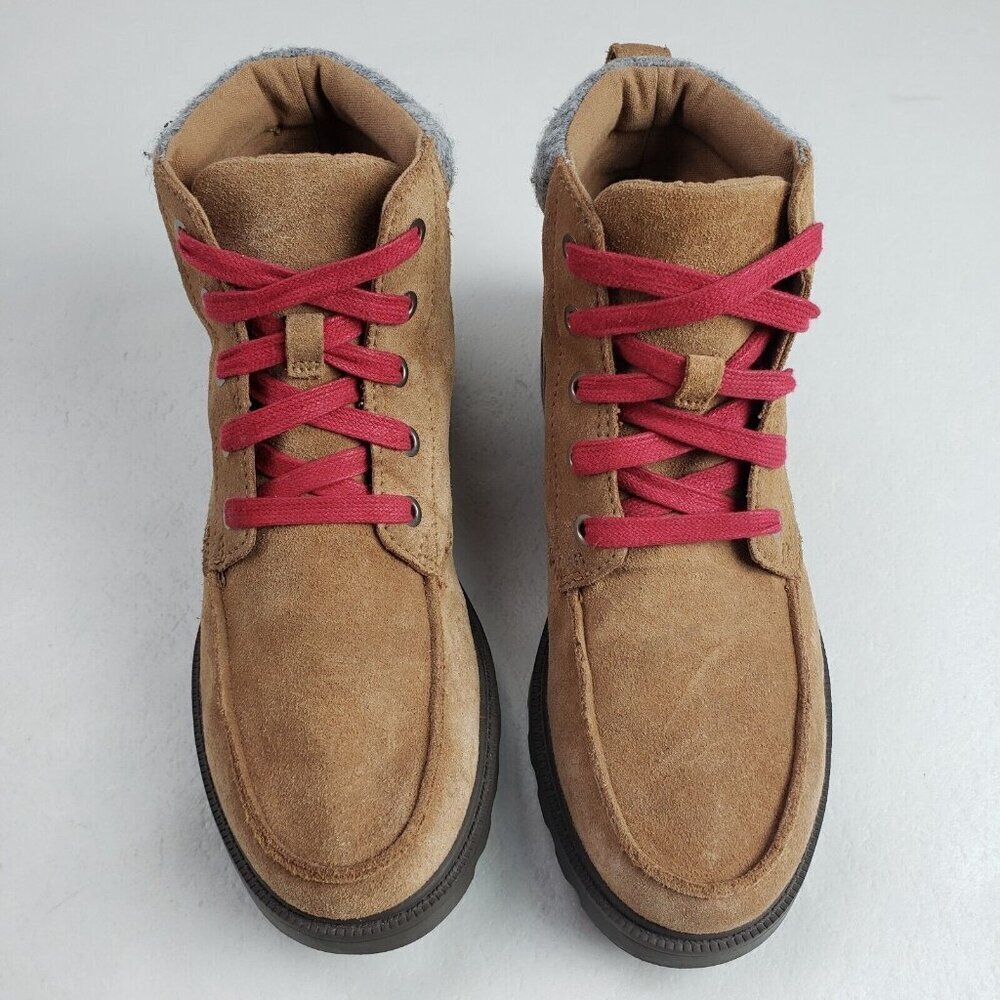 Sorel Madson Suede Waterproof Boot Womens 6 (Youth 5) Brown Ankle Hiking Lace Up - Picture 3 of 12